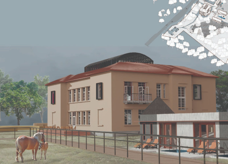 Charred Wooden Shingles and Transparent Designs Create a Cultural Hub for Equine Heritage