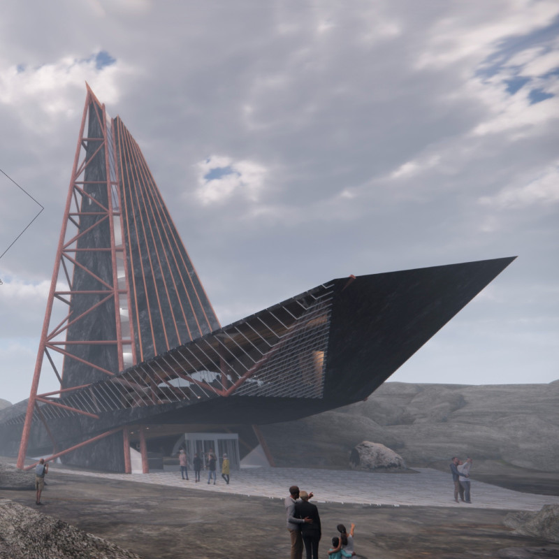 Volcanic Cladding and Geothermal Heating in an Angular Community Hub  