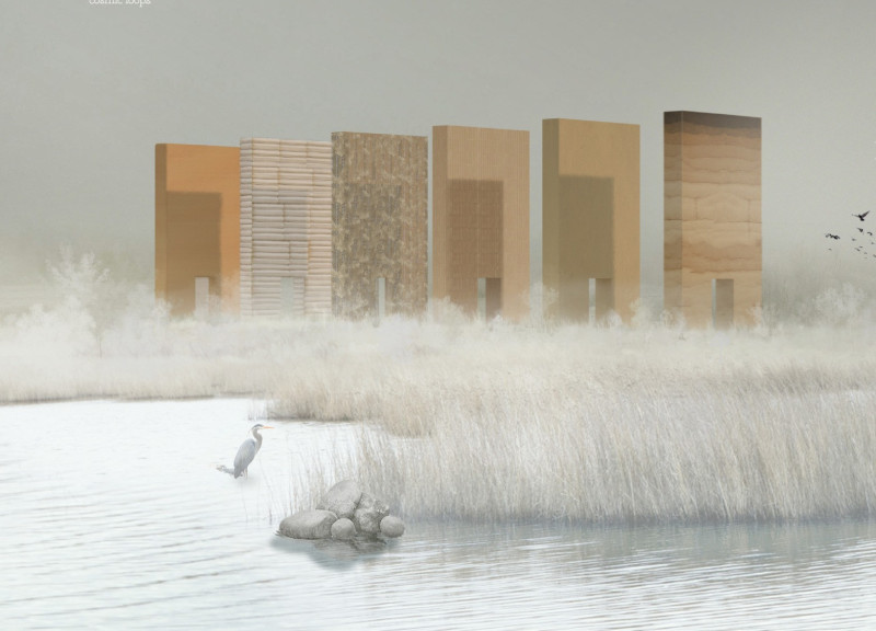Erosion-Responsive Installations Featuring Cross-Laminated Timber and Natural Stone Interaction