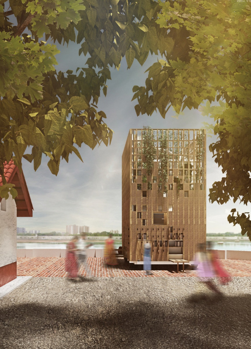 Charred Wood and Recycled Materials Define Community Living in Sustainable Design