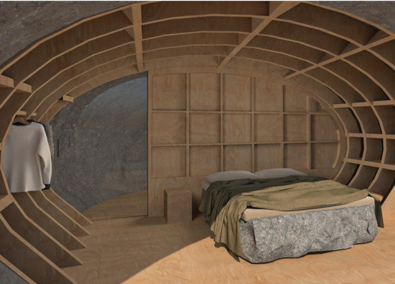 Compressed Stone And Green Roof Create A Reflective Retreat For Wellness