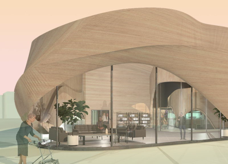Charred Wooden Shingles and Cross-Laminated Timber Create Serenity in End-of-Life Care Facility
