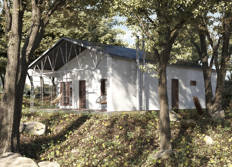 Cellulose Insulated Modular Living Space Built With Galvanized Steel And Polycarbonate Panels