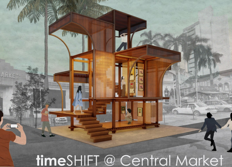 Augmented Wood Panels Define A Cultural Pavilion Crafted From Laminated Veneer Lumber  