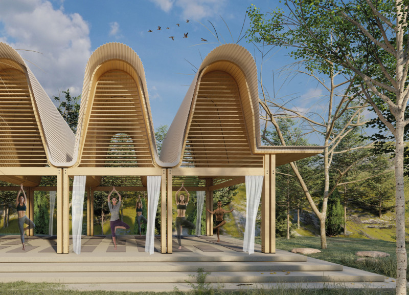 Rammed Earth and Engineered Wood Sanctuary Embracing Nature Through Flexible Design