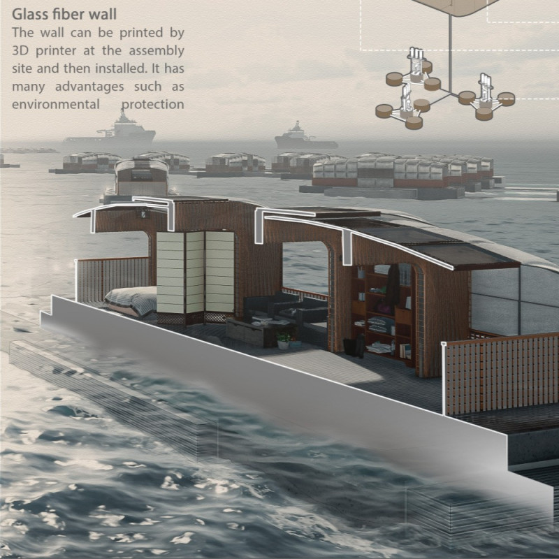 Floating Habitat With ETFE Film and Wave Energy Integration for Tanka Living  