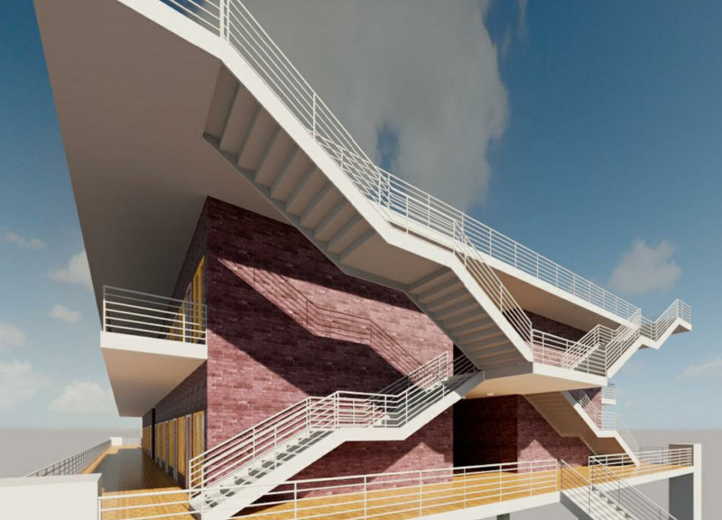 Living Walls and Perforated Metal Facades in a Sustainable Community Environment