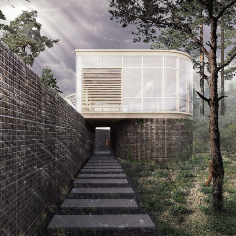 Transparent Polycarbonate Façade and Local Stone Integration Create a Harmonious Retreat in the Mountains  