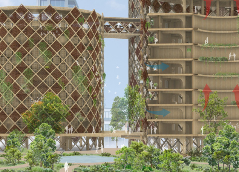 Cross-Laminated Timber Habitat With Charred Shingles Integrating Urban Biodiversity