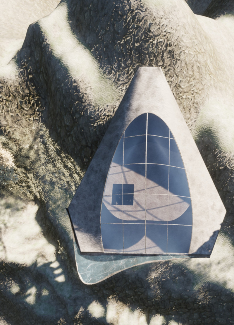 Carbon Fiber Elevation With Panoramic Glass Integration in a Sustainable Mountain Retreat  