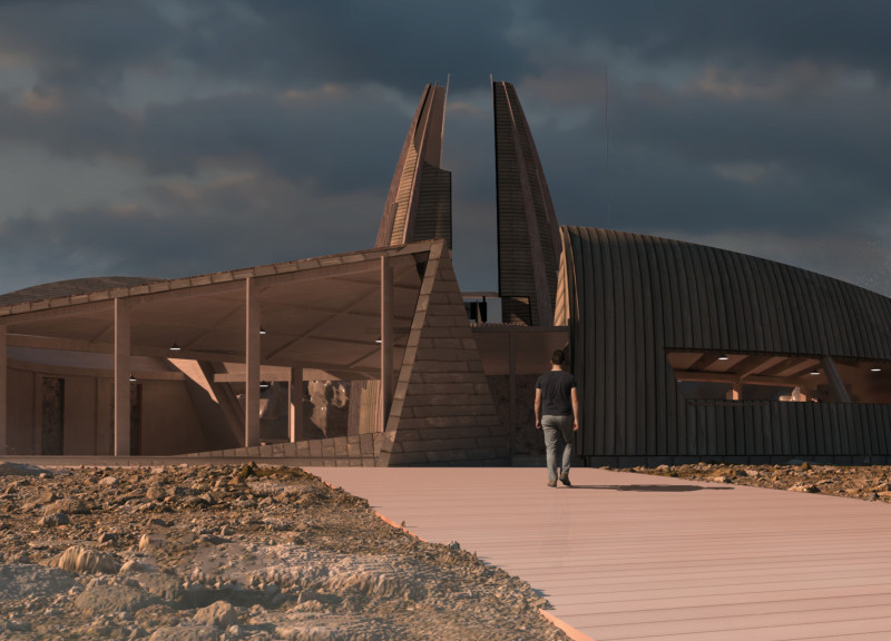 Charred Wooden Shingles and Glulam Framework Harmonize with Icelandic Landscape for Educational Experience  