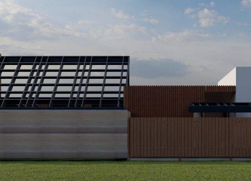 Tactile Interaction through Cor-Ten and Wood: A Shelter for the Visually Impaired  