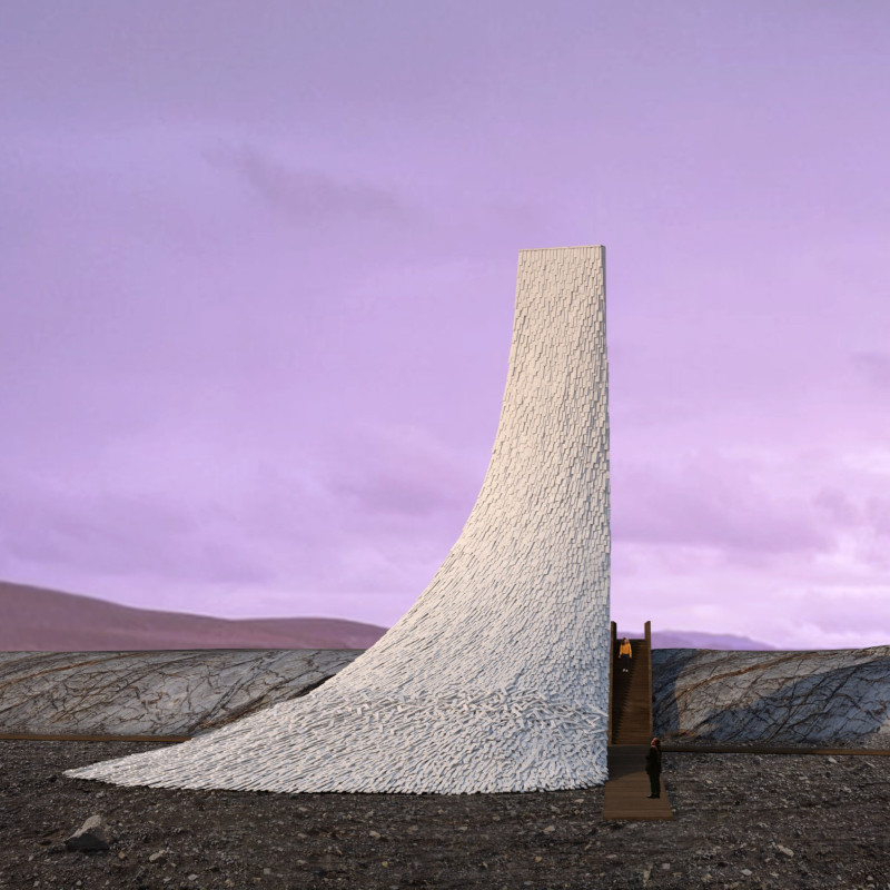 Fluid Roof Design Featuring Reused Wood and Sustainable Insulation in a Visitor Center  