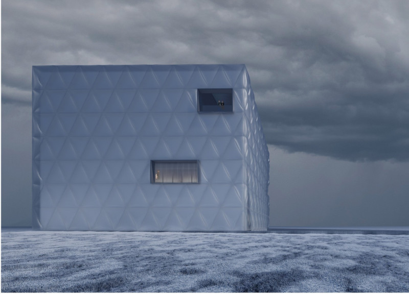 Dynamic Aluminum Facade With Geometric Reflections Creating an Engaging Cinema Experience