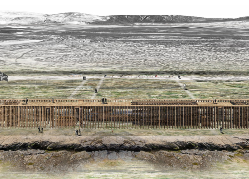 Charred Wooden Shingles and Glass Overlook Integrated With Natural Topography