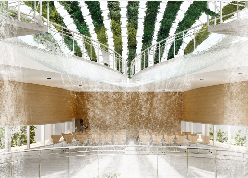 Charred Wooden Shingles and Glass Atrium Create Healing Spaces in Urban Hospice  