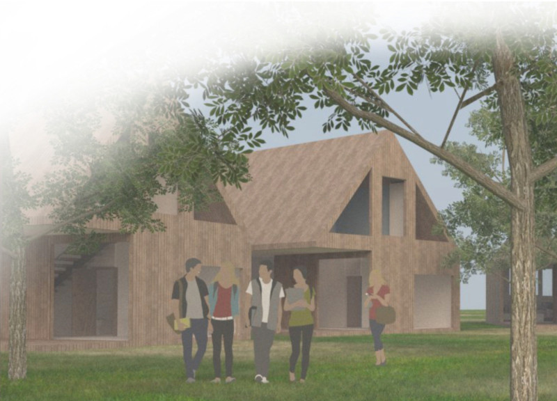 Charred Wooden Shingles and Cross-Laminated Timber Unite in Sustainable Student Residences
