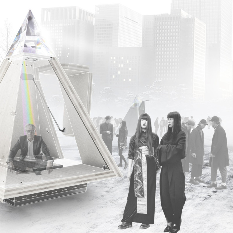 Acrylic-Infused Geometric Pavilion Crafted From Sustainable Plywood For Interactive Spaces  