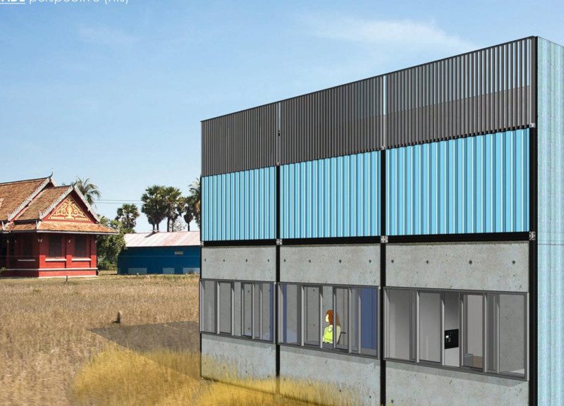 Charred Wooden Shingles and Cross-Laminated Timber Panels Defining a Versatile Community Space  