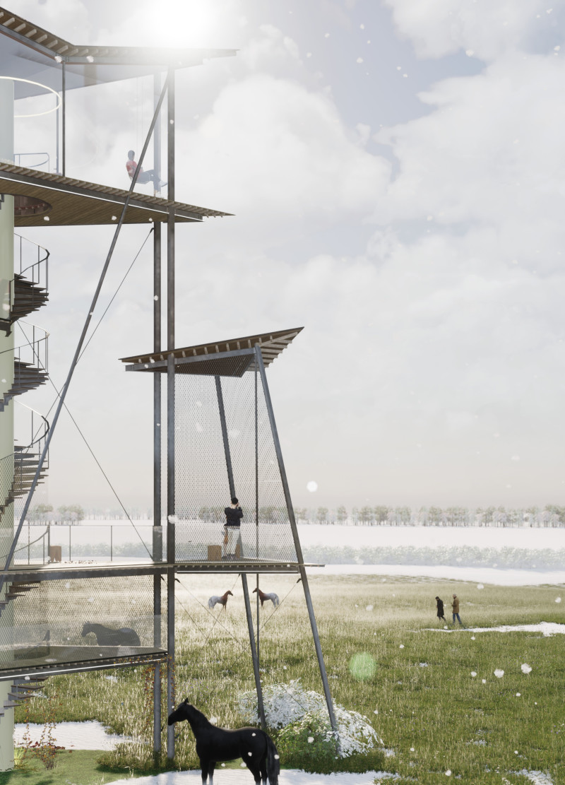 Charred Wooden Shingles and Timber Cladding Elevate a Dynamic Observation Experience in a Coastal Biosphere Reserve