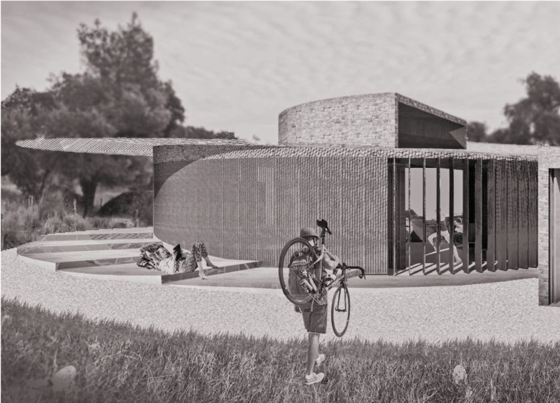 Charred Wooden Shingles and Green Roofs Integrate With Community Spaces in Sustainable Design