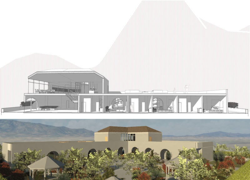 Charred Wooden Shingles and Local Stone Create Seamless Integration With Vineyard Landscape  