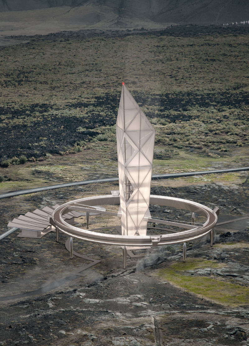 Exploring Celestial Views With Charred Wood Shingles and Glass Observation Towers  