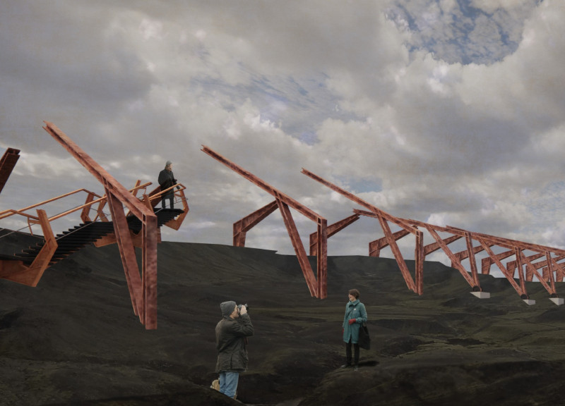 Corten Steel and Geothermal Integration in a Resilient Visitor Center Experience