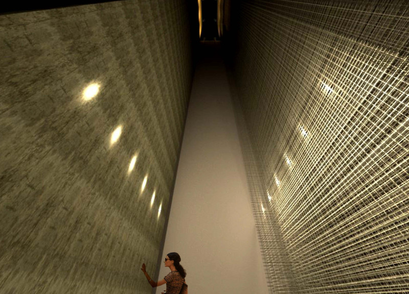 Charred Shingles and Concrete Formations Creating Reflective Spaces for Remembrance  