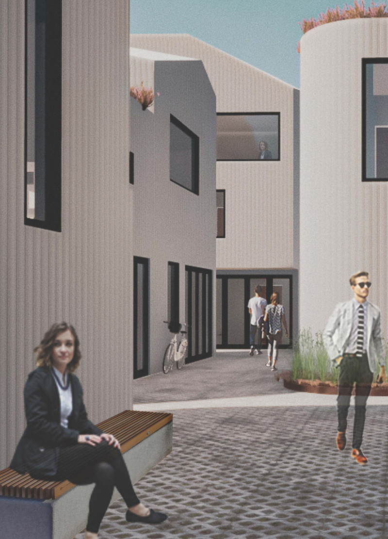 Curvilinear Metal Cladding and Green Roofs Enhance Backyard Infill Living in Melbourne  