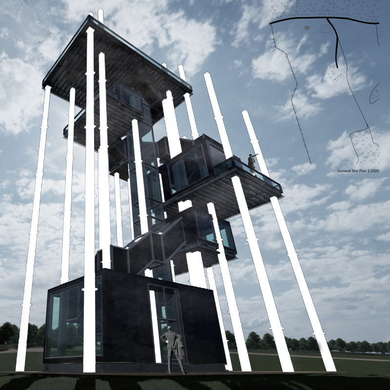 Hollow Steel Framework Elevates Viewing Experience Within Sustainable Nature Tower