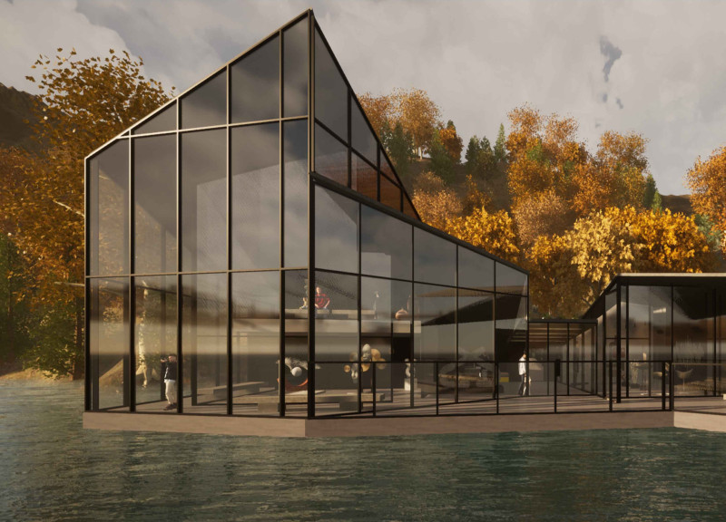 Exploring Natural Acoustics Through A Glass Façade and Timber Roofing Pavilion