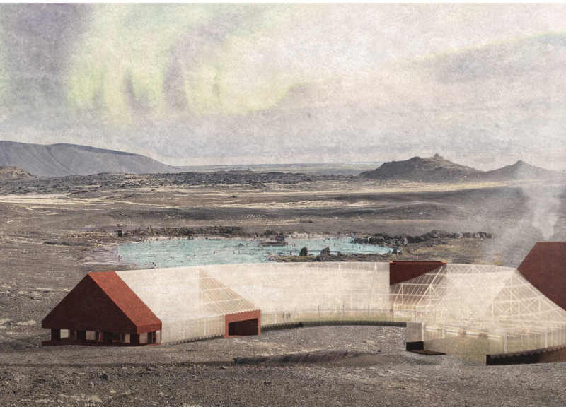 Translucent Roof Panels and Volcanic Stone Create a Community-Centric Greenhouse in Iceland