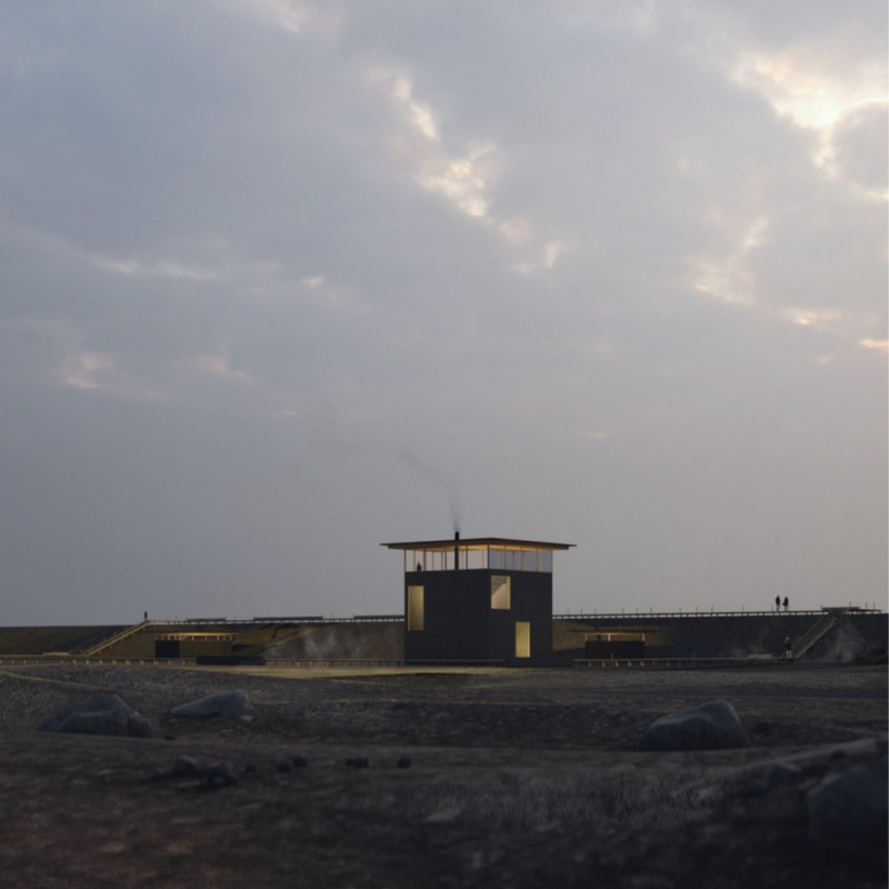 Charred Wooden Shingles and Glazed Facades in a Landscape-Integrated Visitor Center