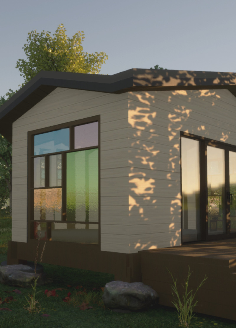 Meditative Retreat Crafted From Accoya Timber With Tinted Glazing Overlooking Nature  