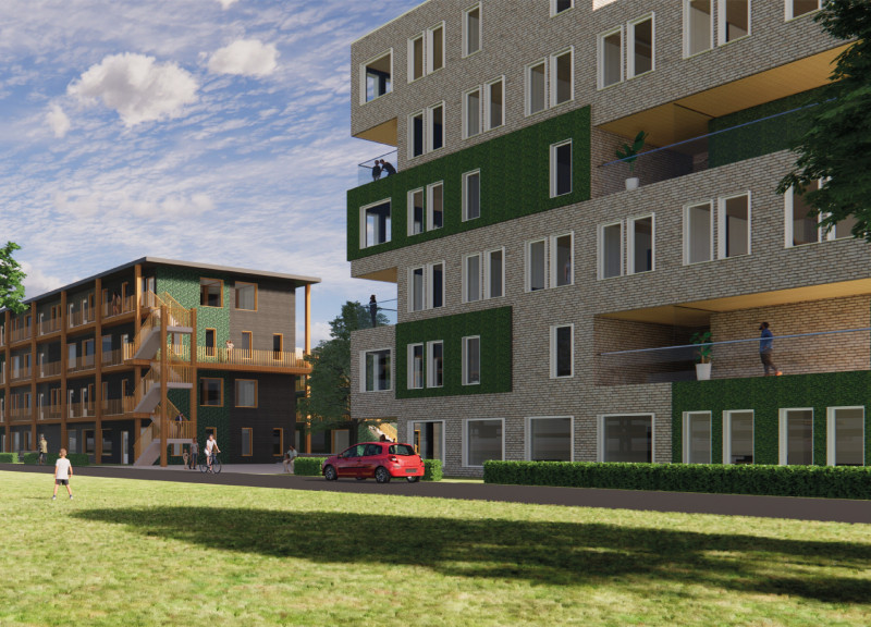 Charred Wooden Shingles and Cross-Laminated Timber Panels Enhance Community Connectivity in Urban Landscape
