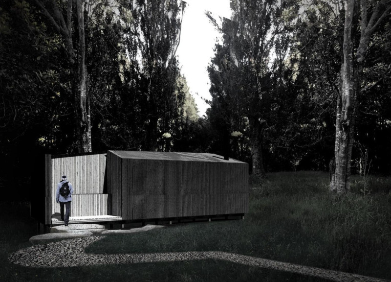 Galvanized Steel and Timber Retreat Nestled in New Zealand's Landscape