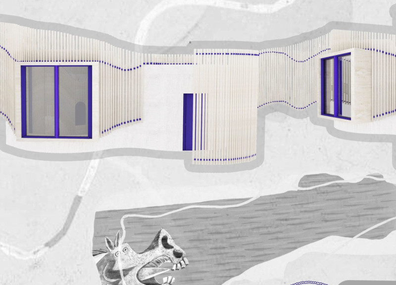 Natural Clay Walls Enhanced by Adaptable Curtain Space for Compact Urban Living