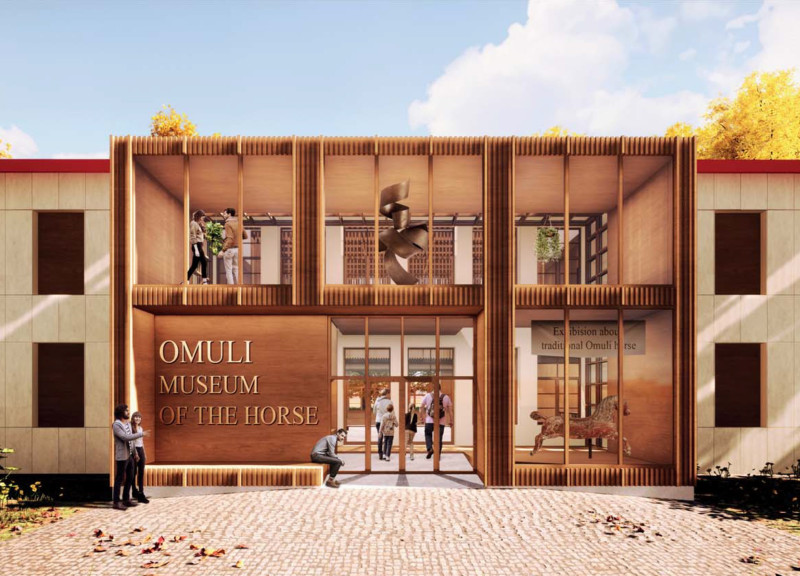 Charred Wooden Shingles and Cross-Laminated Timber Panels Form a Sustainable Community Space  
