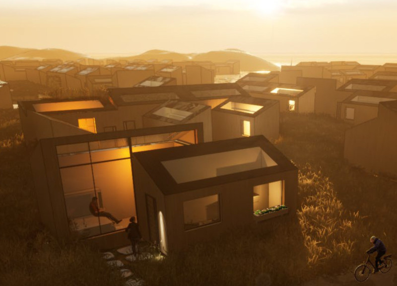 Charred Wooden Shingles Comprise Sustainable Homes Designed for Community Resilience
