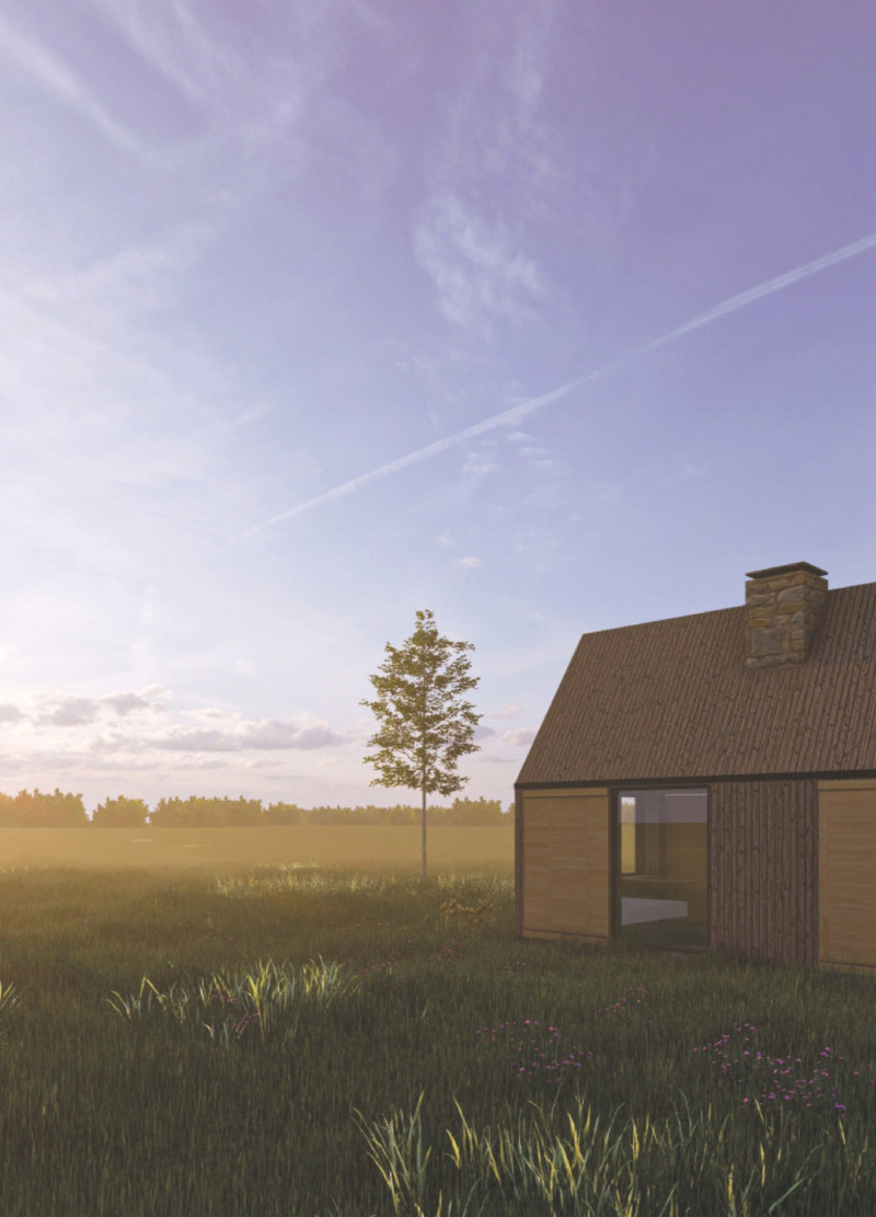 Charred Wooden Shingles and Glass Facades Defining A Sustainable Retreat Experience