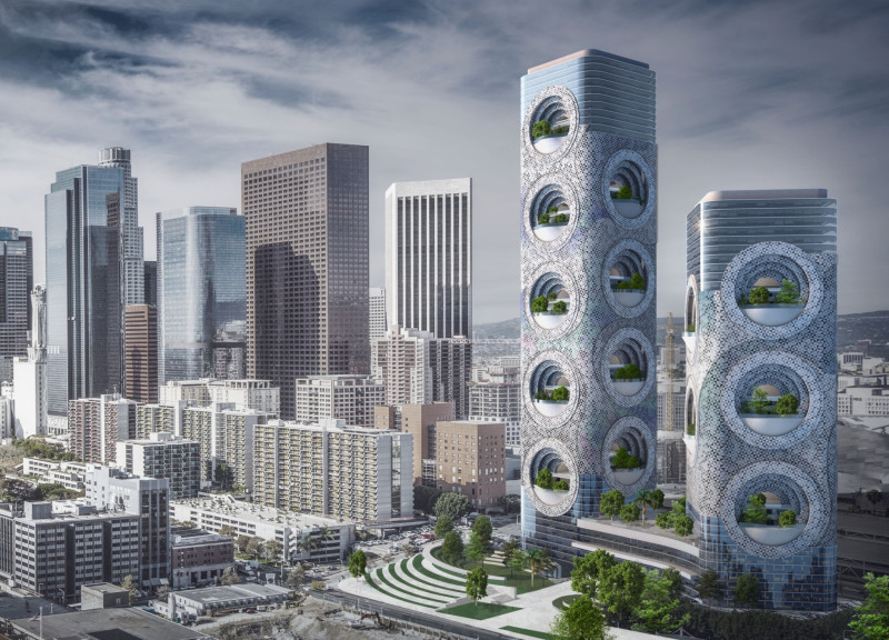 Circular Windows and Green Roofs Enhance Sustainable Living in Urban Housing
