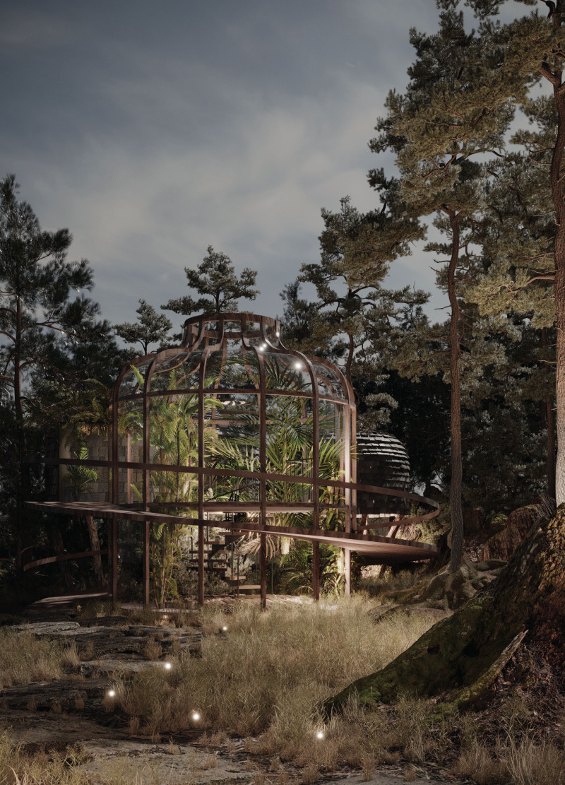 Solar Tiles and Timber Frame Create a Harmonious Space for Meditation and Community Engagement