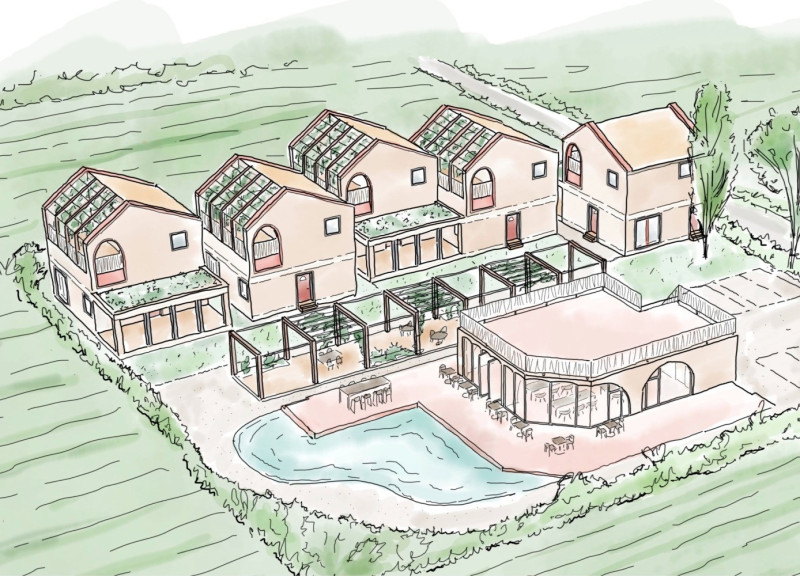 Archway Homes Blending Brickwork and Vineyards in Italian Landscape
