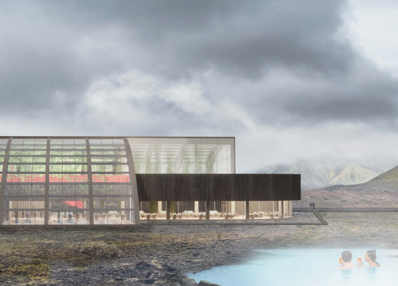 Geothermal-Centered Facility with Vertical Farming and Polycarbonate Light Integration  