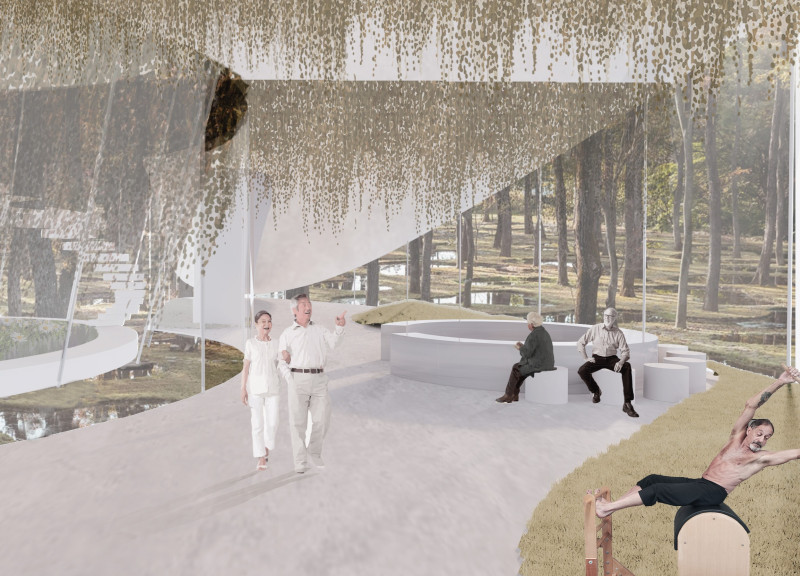 Floral Façade and Green Roof Enhance Healing Environment in Hospice Design  