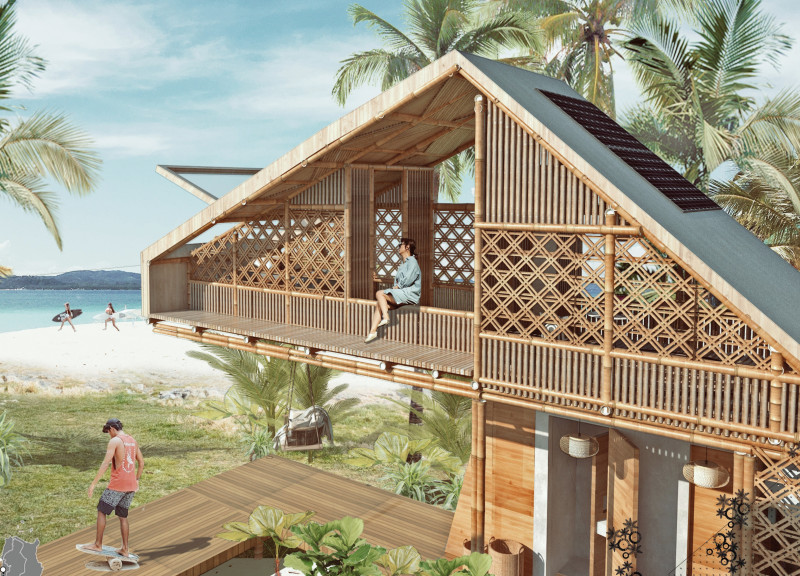 Bamboo Canopies and Aquaponics in Integrated Community Microhomes