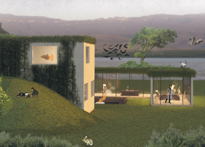 Green Roofed Workshops Merging With Latvian Wooded Landscapes