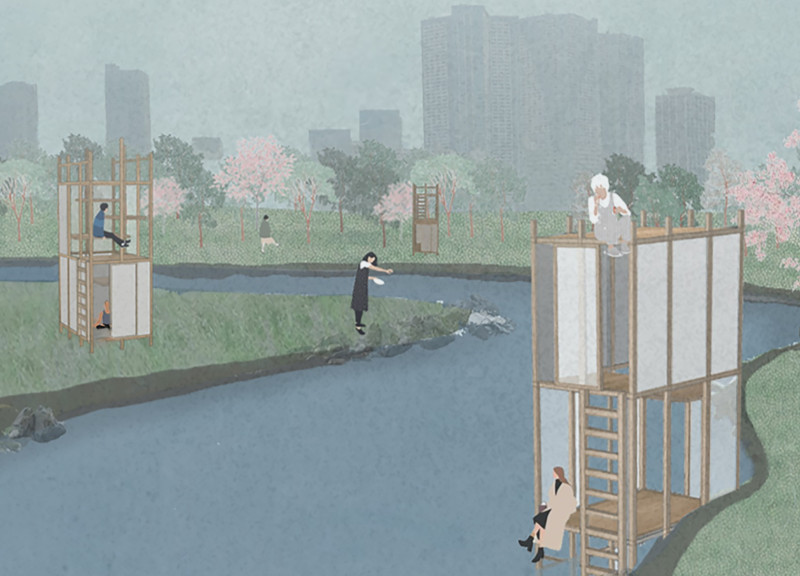 Transparent Spaces and Rice Paper Elevating Tranquility in Vertical Isolation  
