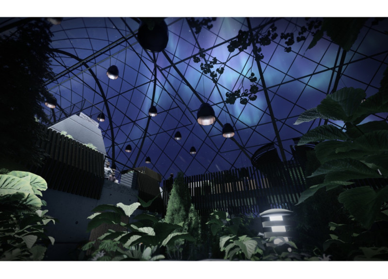 Geothermal Greenhouse with ETFE and Glulam Structure for Community Engagement